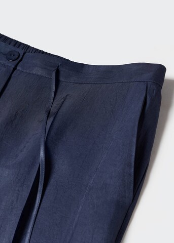 MANGO Široke hlačnice Hlače na rob 'EMMA' | modra barva