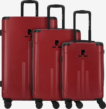 PIERRE CARDIN Suitcase Set in Red: front