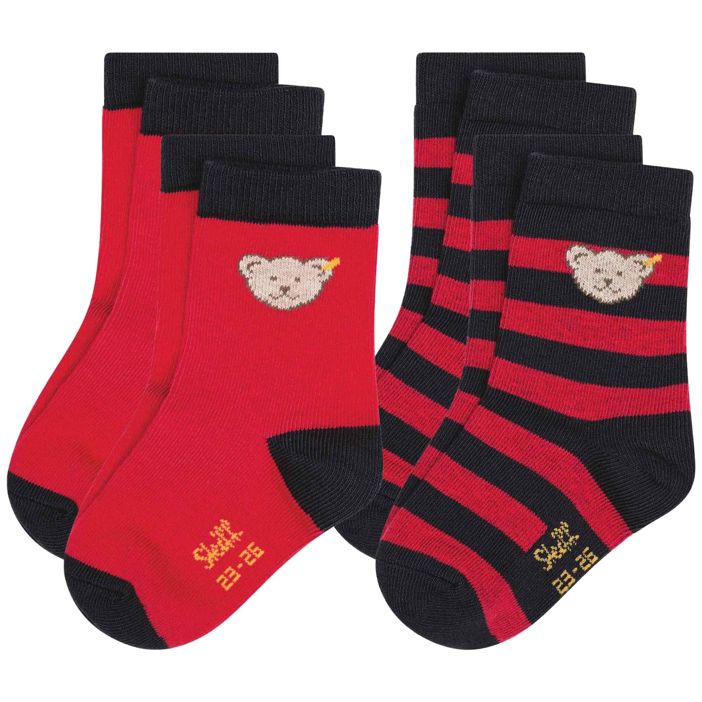 Steiff Collection Socken in Rot: Vorderseite