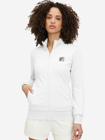 FILA Sweatjacka 'LUBNA' i vit: framsida