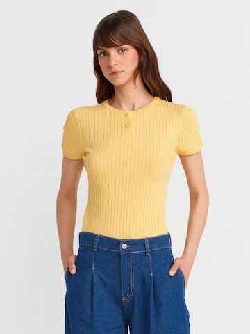 Dilvin Sweater in Yellow: front