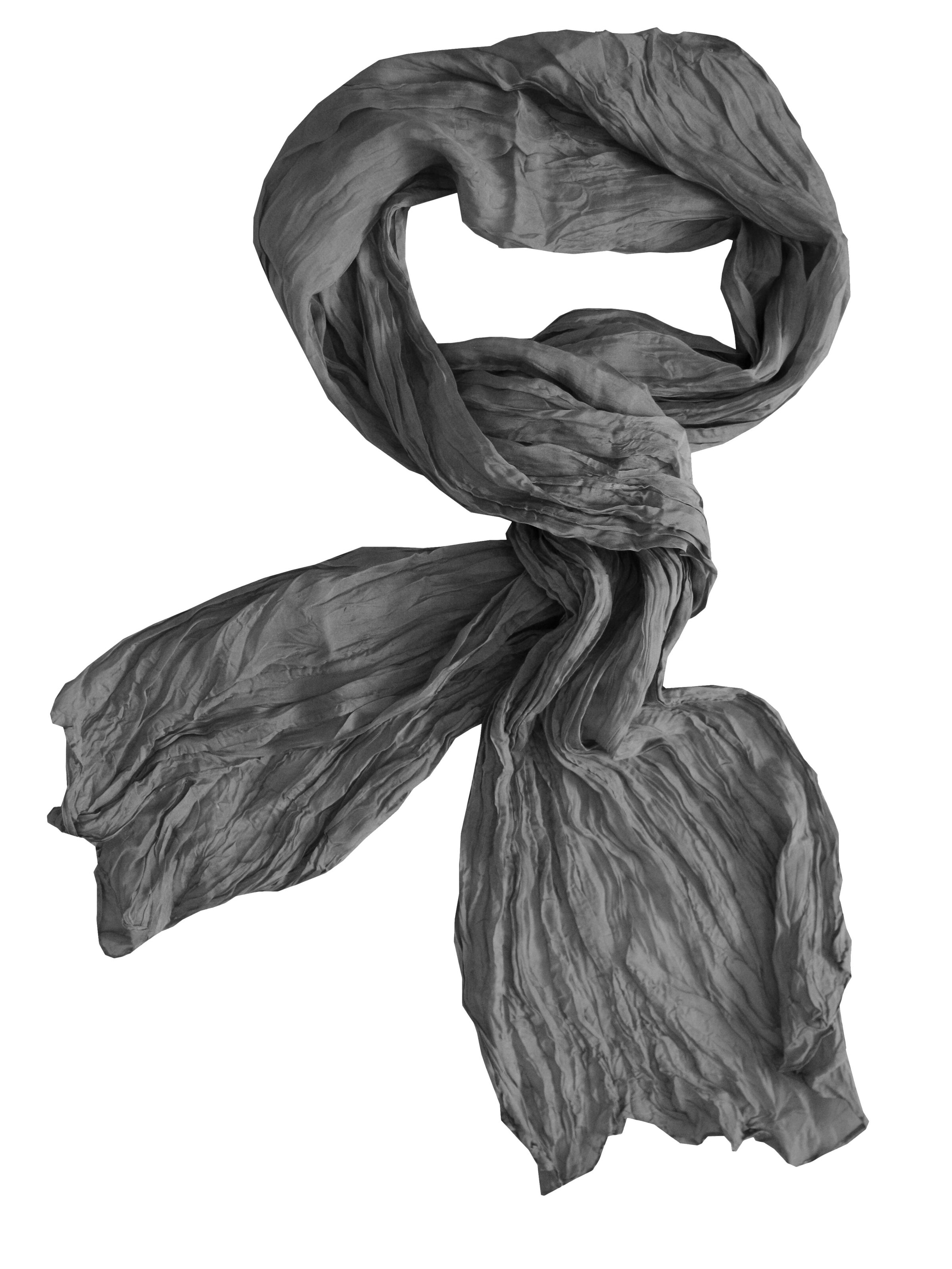 Posh Gear Scarf 'Wrinkle scarf' in Grey: front