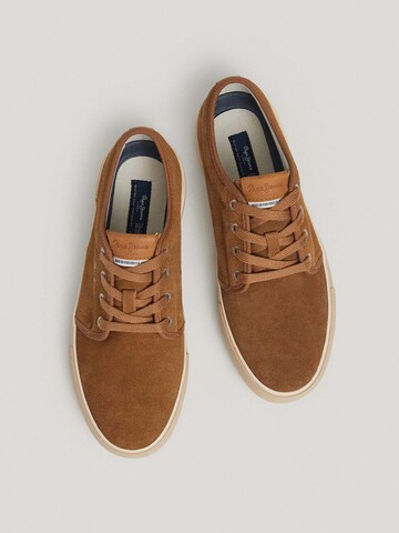 Pepe Jeans Sneakers laag 'Ben' in Bruin
