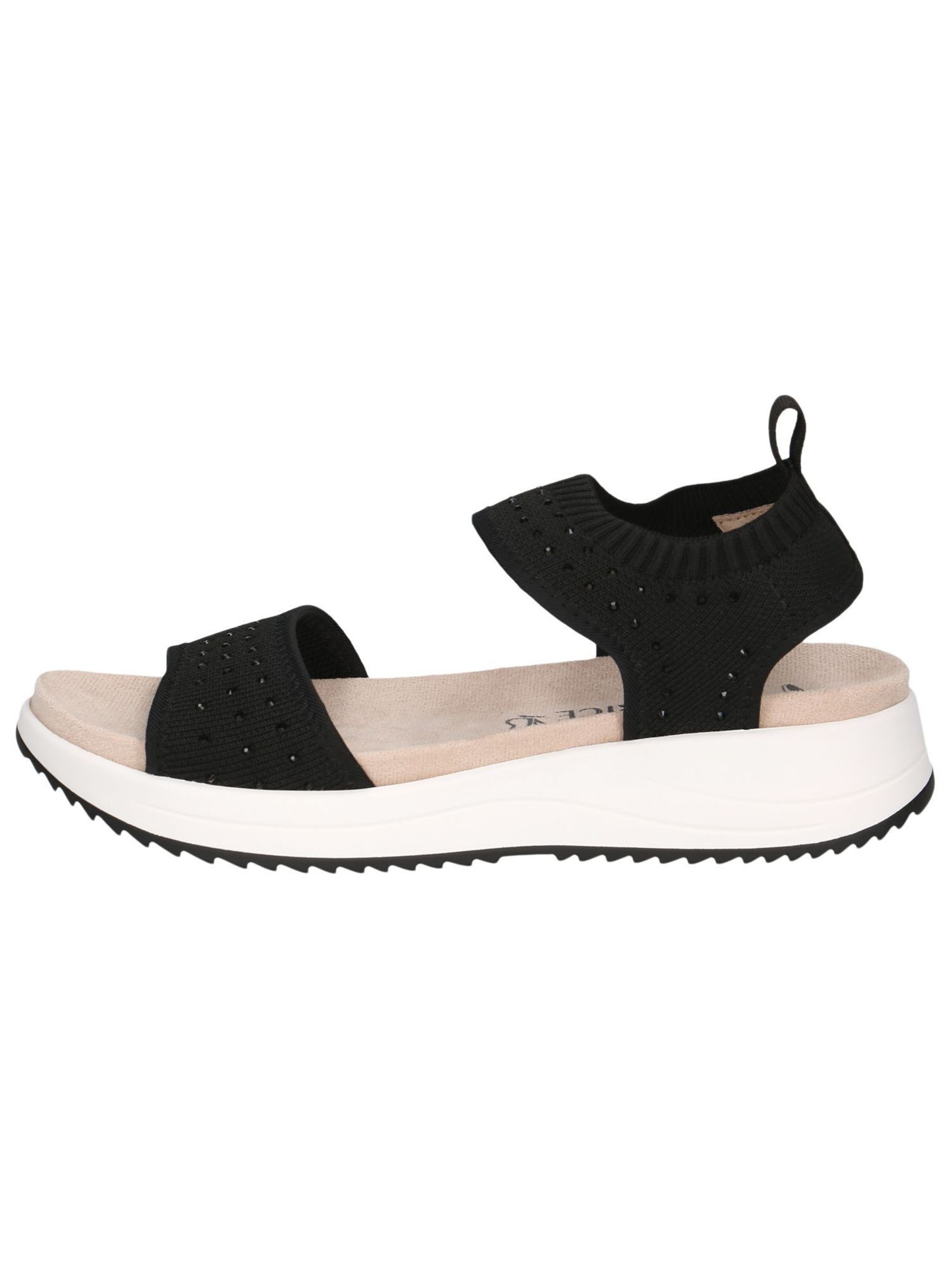 CAPRICE Sandale in Schwarz