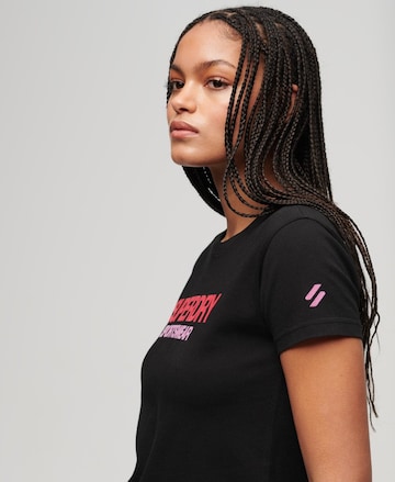 T-shirt fonctionnel Superdry en noir