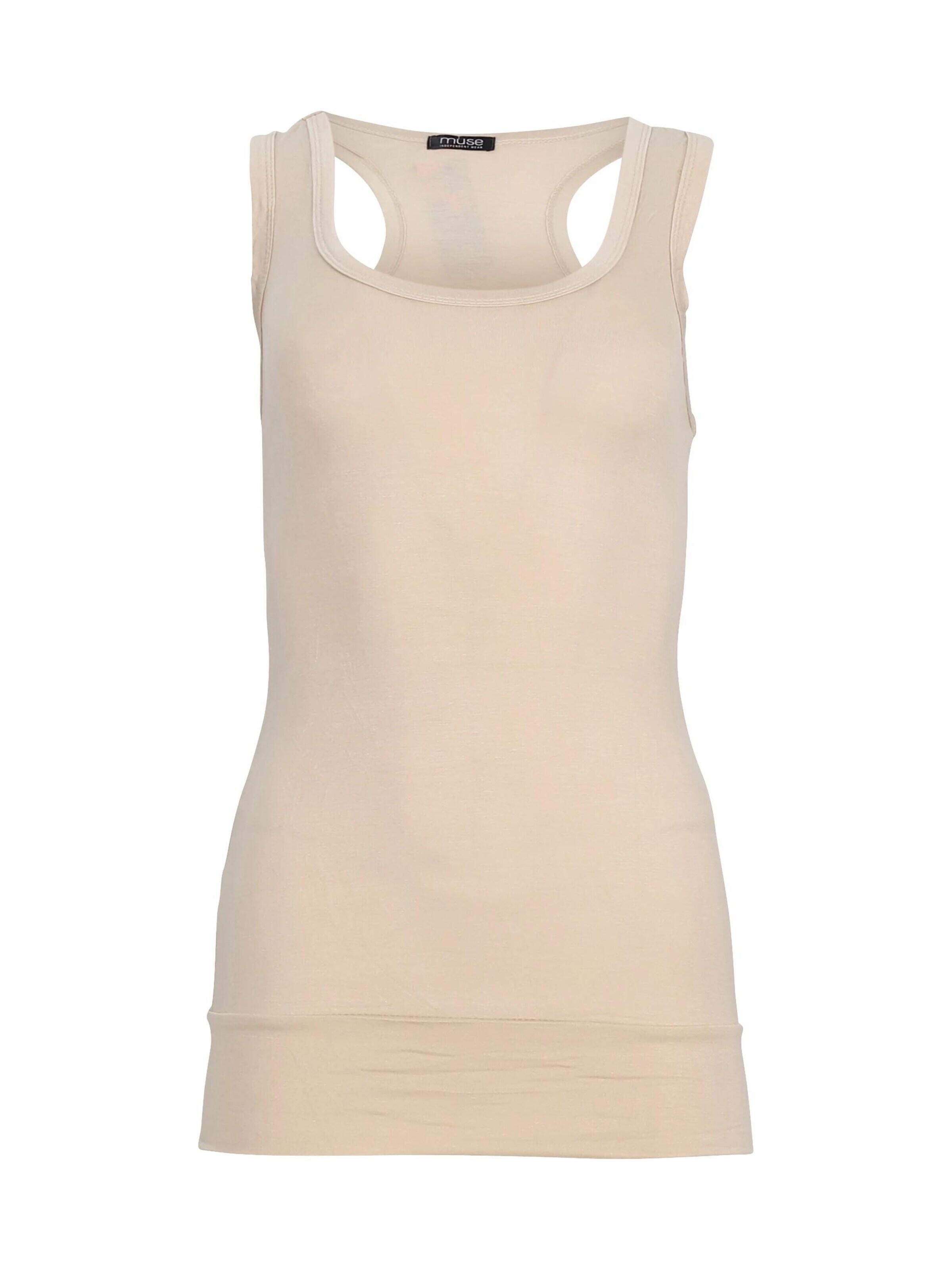 Easy Young Fashion Top in Beige: front