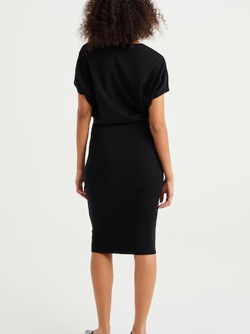 WE Fashion - Vestido de punto en negro