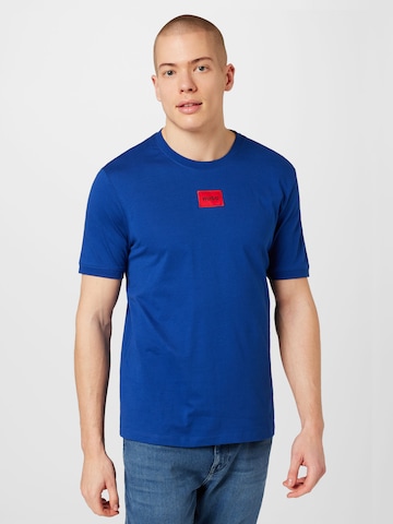 Maglietta 'Diragolino212' di HUGO in blu: frontale