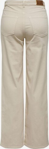 ONLY Wide leg Broek in Beige