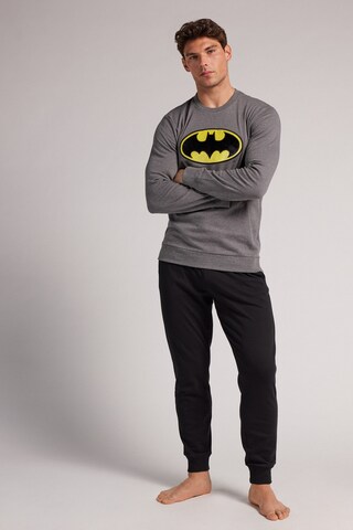 INTIMISSIMI Long Pajamas 'COMICS BATMAN' in Grey