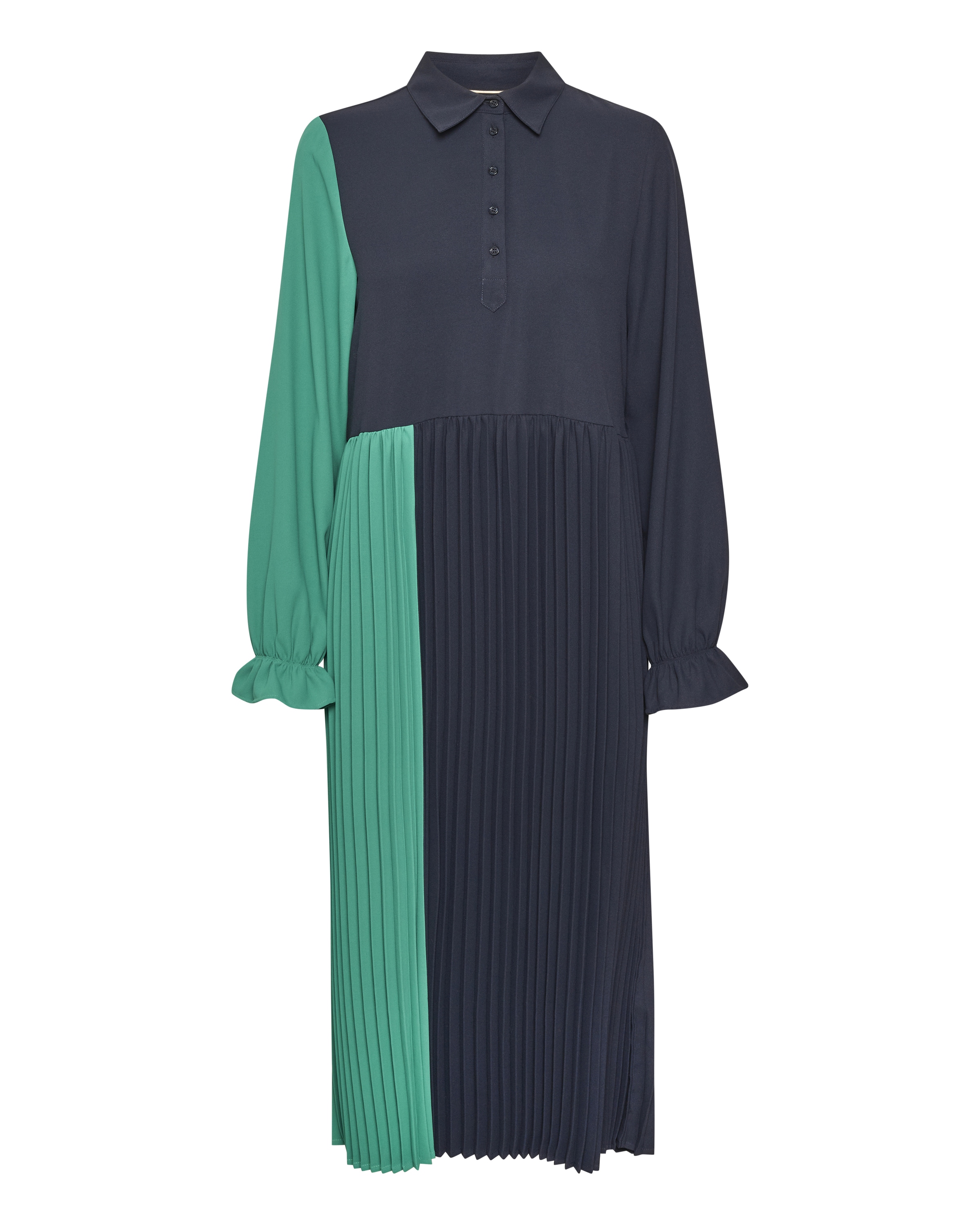 Robe-chemise 'Betty' CULTURE en bleu : devant