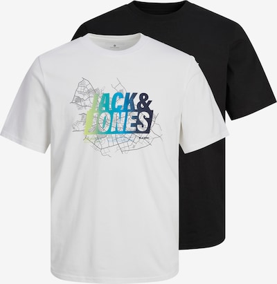 JACK & JONES Bluser & t-shirts 'MAP SUMMER' i blå / gul / sort / hvid, Produktvisning