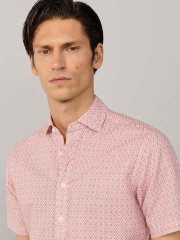 Hackett London Regular fit Button Up Shirt 'Clay' in Pink