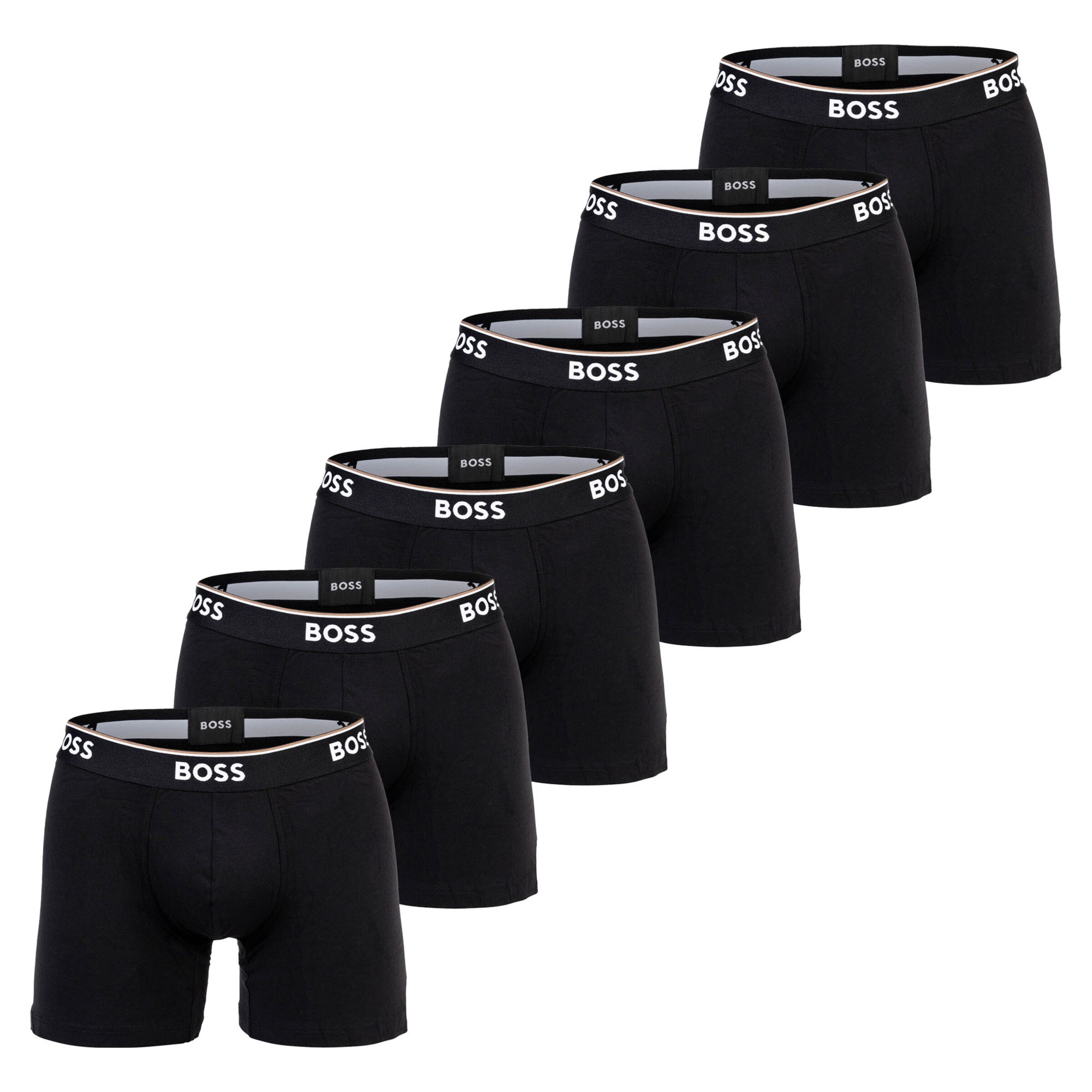 BOSS - Calzoncillo boxer en negro: frente