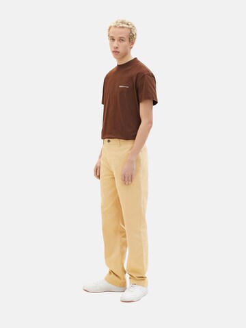 TOM TAILOR DENIM Loose fit Chino trousers in Beige