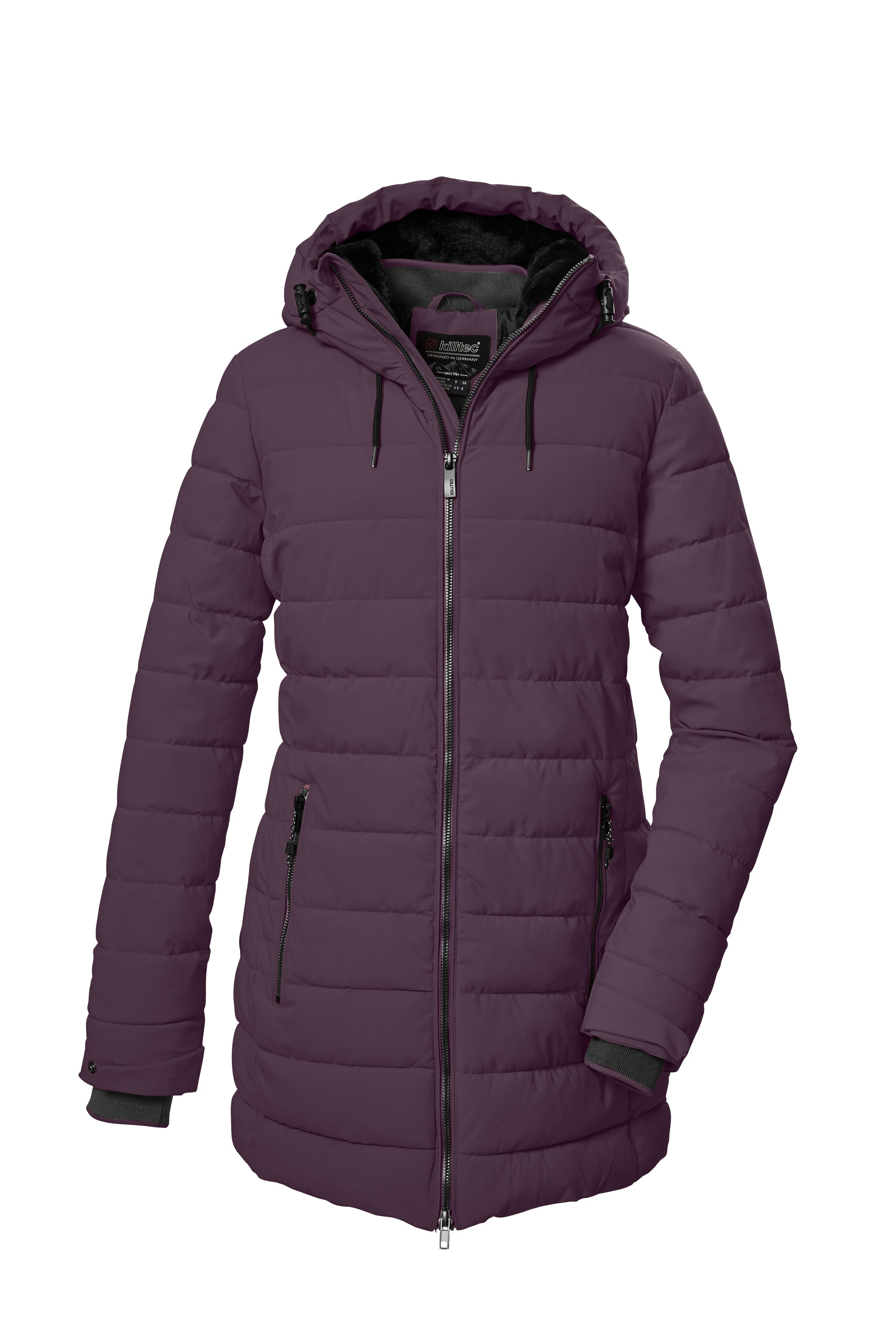 KILLTEC Between-Seasons Parka in Purple: front