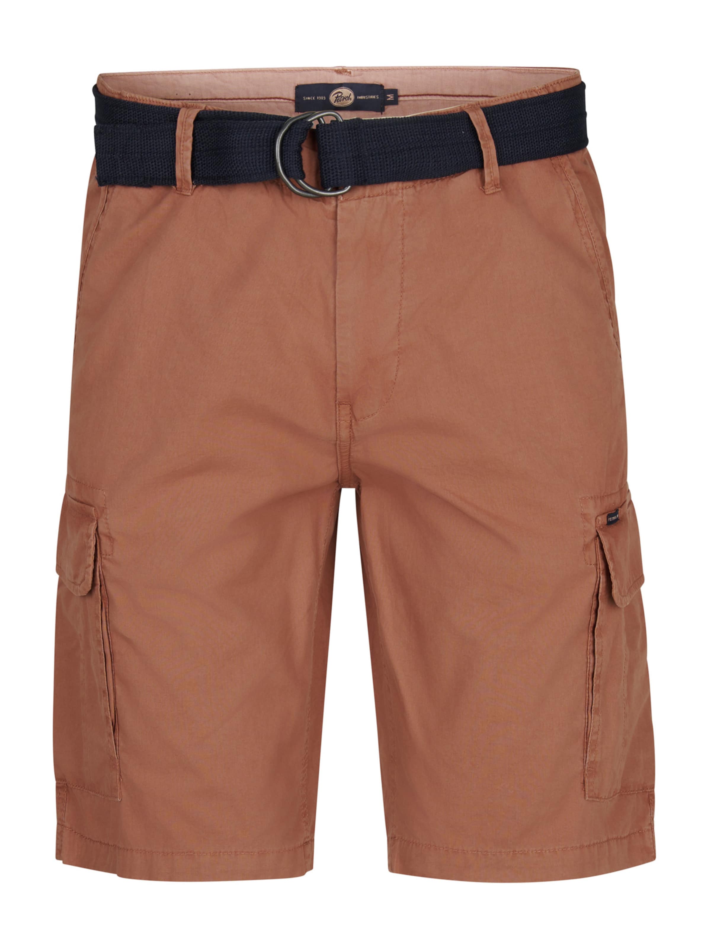 Petrol Industries Cargo Pants in Red: front