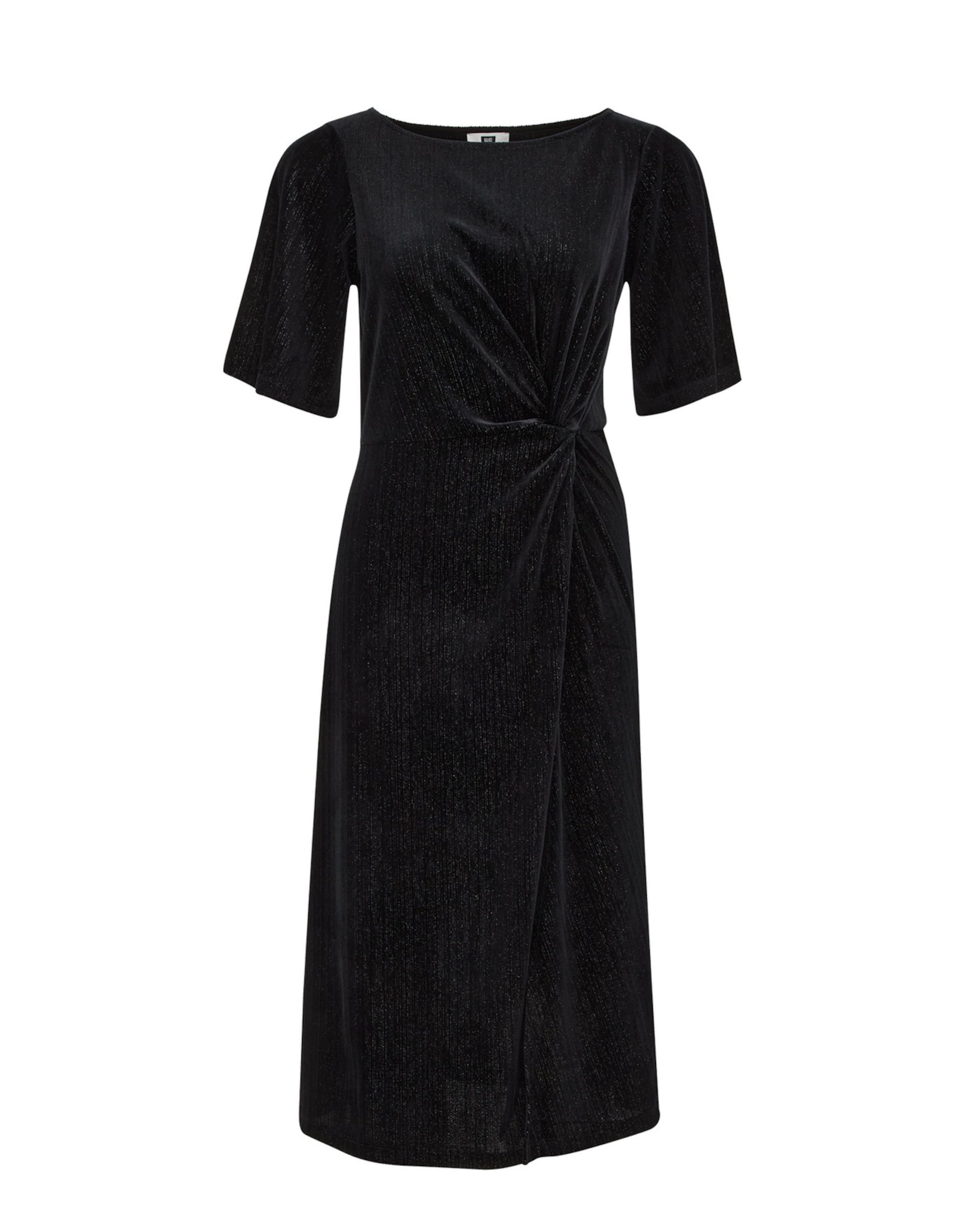 melns WE Fashion Kleita: no priekšpuses