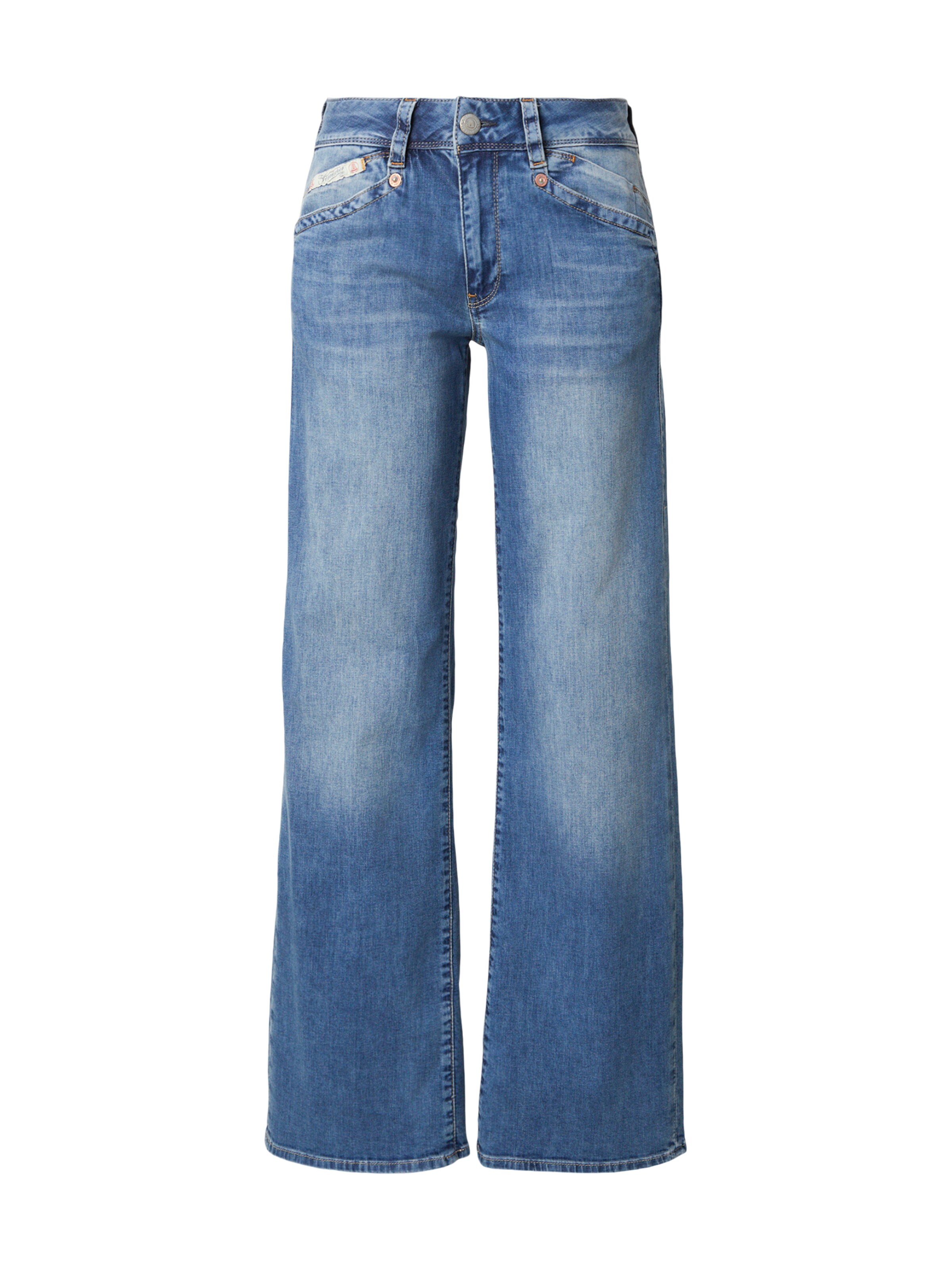 Herrlicher Wide Leg Jeans 'Prime' in Blau: Vorderseite