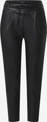 ONLY Slim fit Pleat-front trousers 'Poptrash' in Black: front