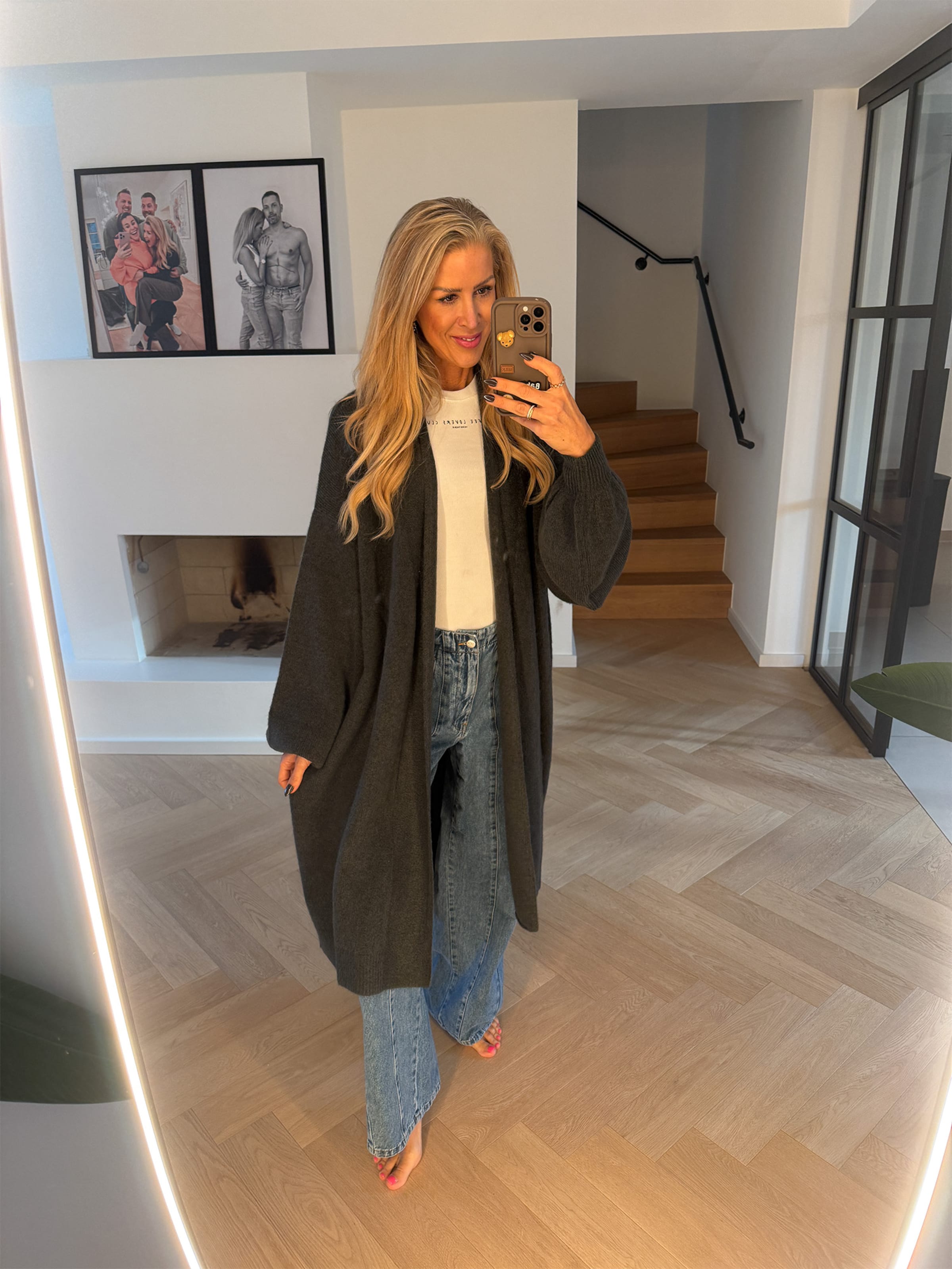 VERSTIQUE Oversized Cardigan in Anthracite | ABOUT YOU