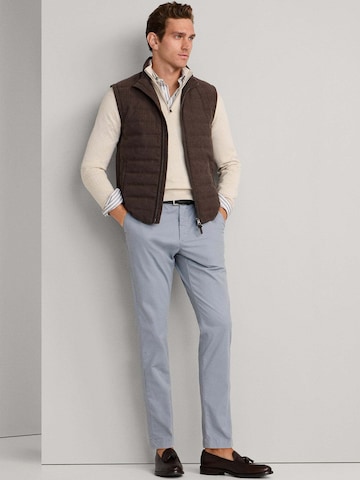 Coupe slim Pantalon chino 'Kensington' Hackett London en bleu