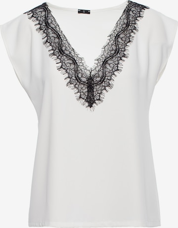 Stylove - Blusa 'S206' en blanco: frente