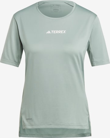 ADIDAS TERREX Performance Shirt 'Multi' in Green: front