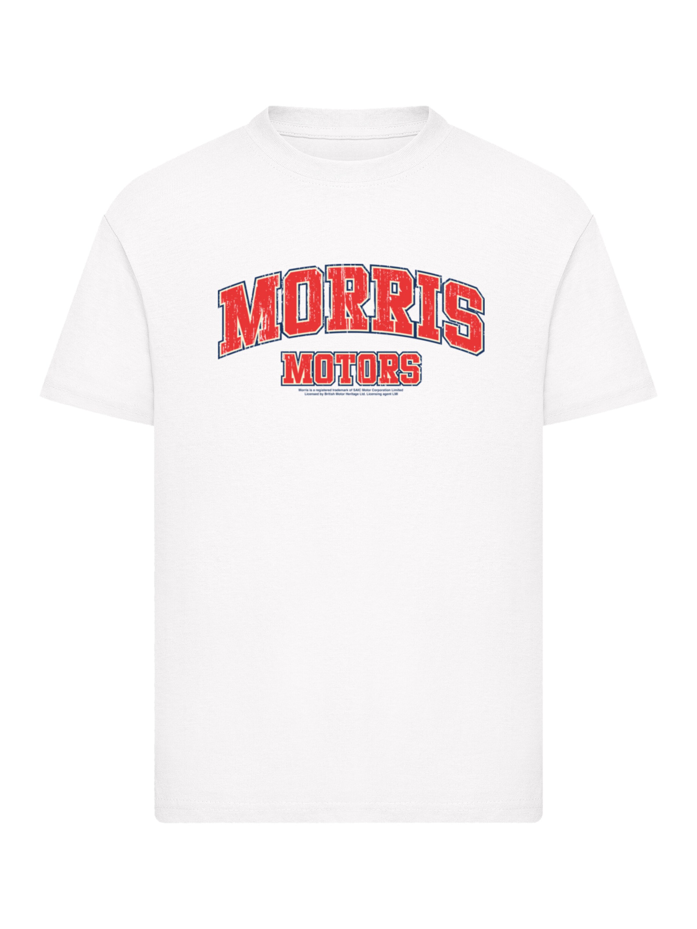 T-Shirt 'British Motor Heritage Morris Motors College' F4NT4STIC en blanc : devant