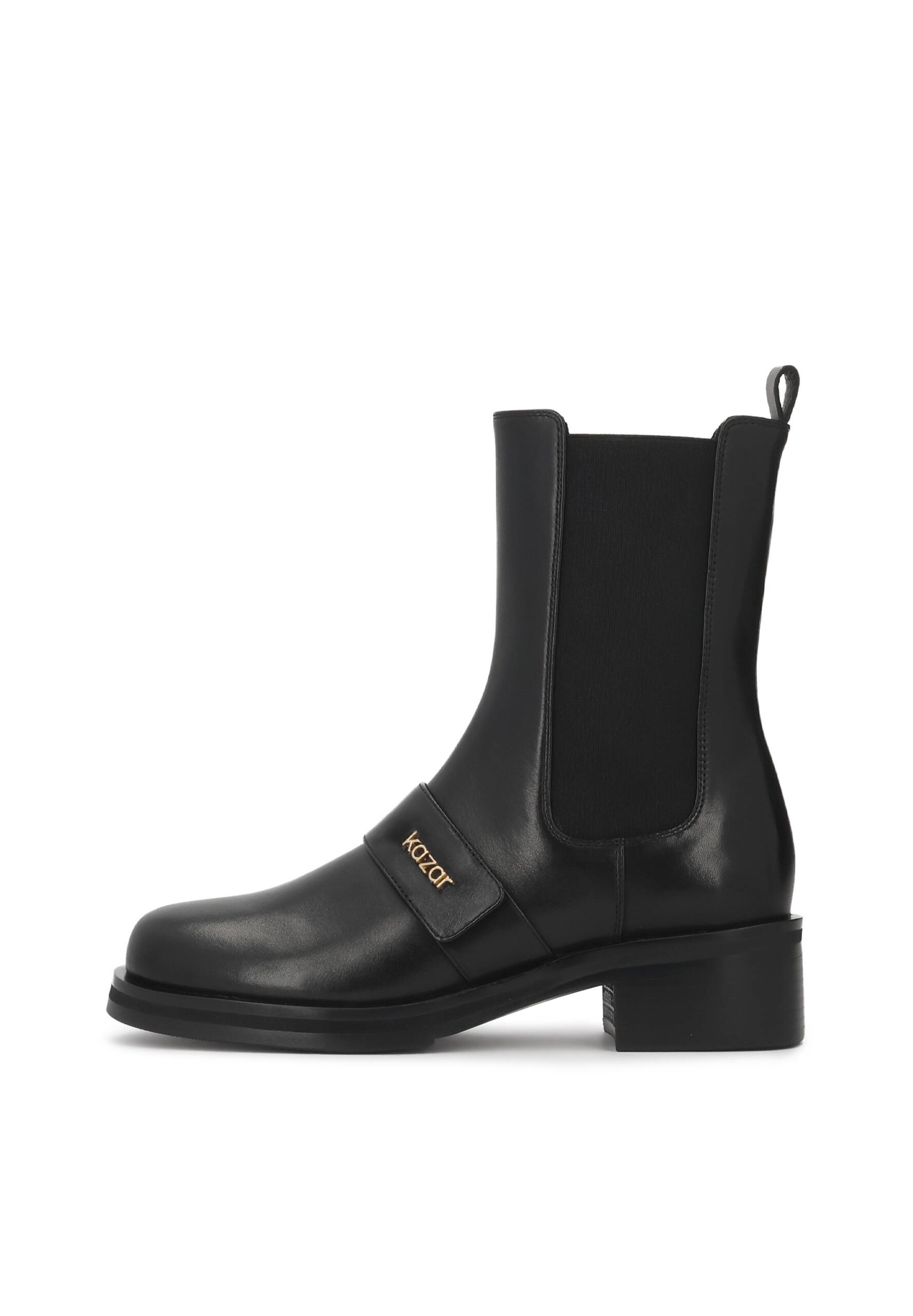Kazar Chelsea boots in Zwart: voorkant