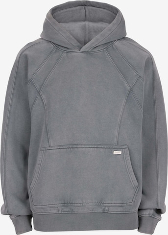 Dropsize Sweatshirt 'Seam' in Grau: Vorderseite