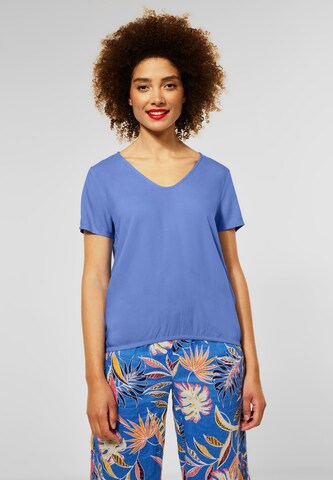 STREET ONE Blouse in Blauw: voorkant