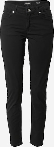 MORE & MORE Tapered Jeans in Black: front