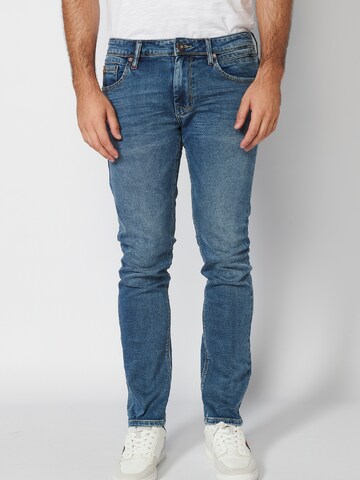 KOROSHI Skinny Jeans in Blue: front