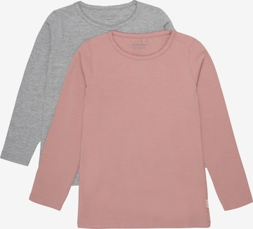 MINYMO Langarmshirt 'Basic' 2er Pack in Grau: predná strana