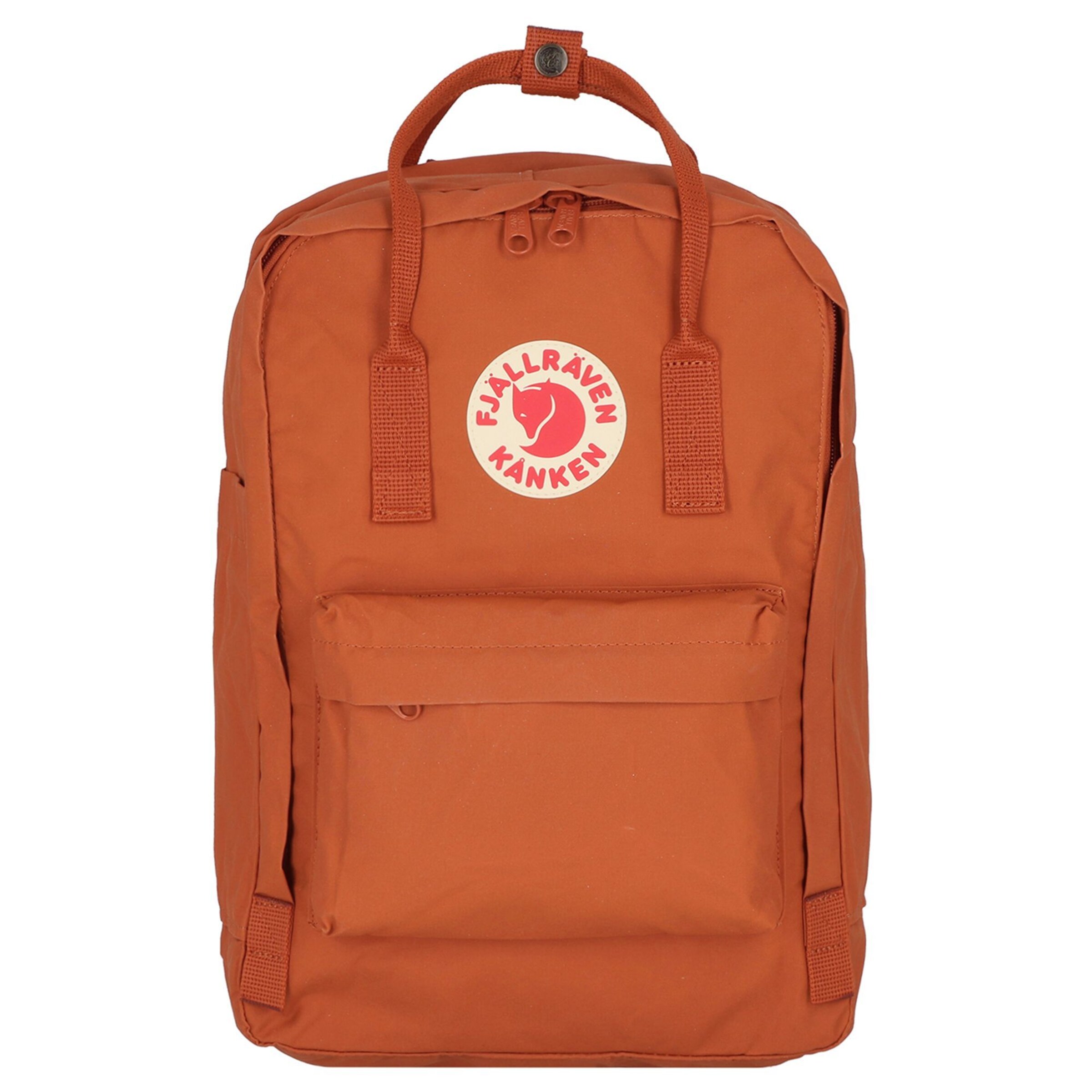 Zaino di Fjällräven in arancione: frontale