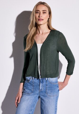 STREET ONE Knit Cardigan 'Suse' in Green: front