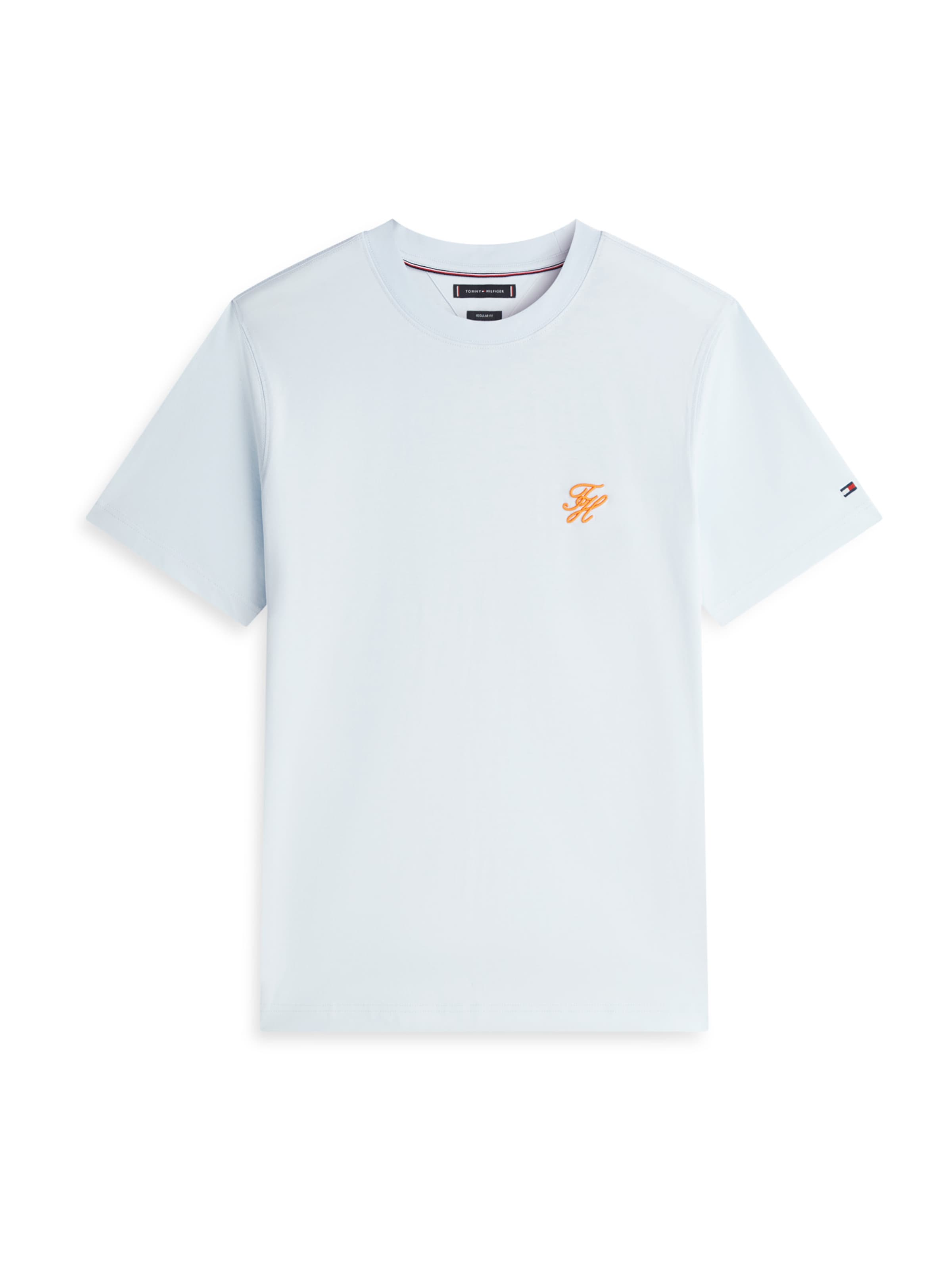 TOMMY HILFIGER T-Shirt in pastellblau / orange, Produktansicht