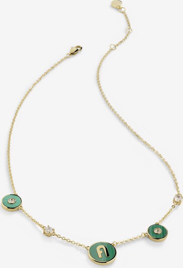 Furla Jewellery Chaîne 'Stones' en or / vert, Vue avec produit