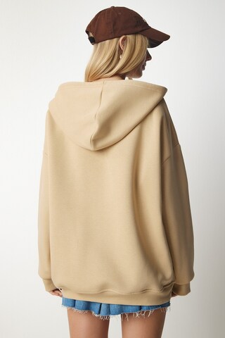 Happiness İstanbul - Sudadera con cremallera en beige