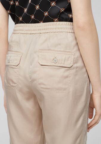 s.Oliver Tapered Broek in Beige