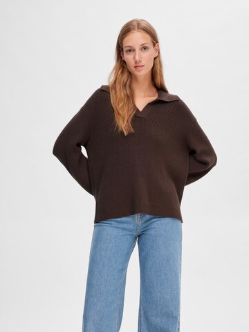 Pullover 'Hilma' di SELECTED FEMME in marrone