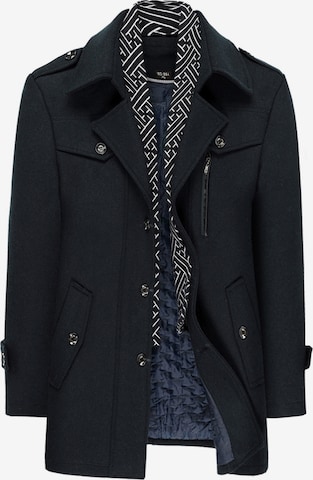 YOUTHUP Winter Coat in Blue: front