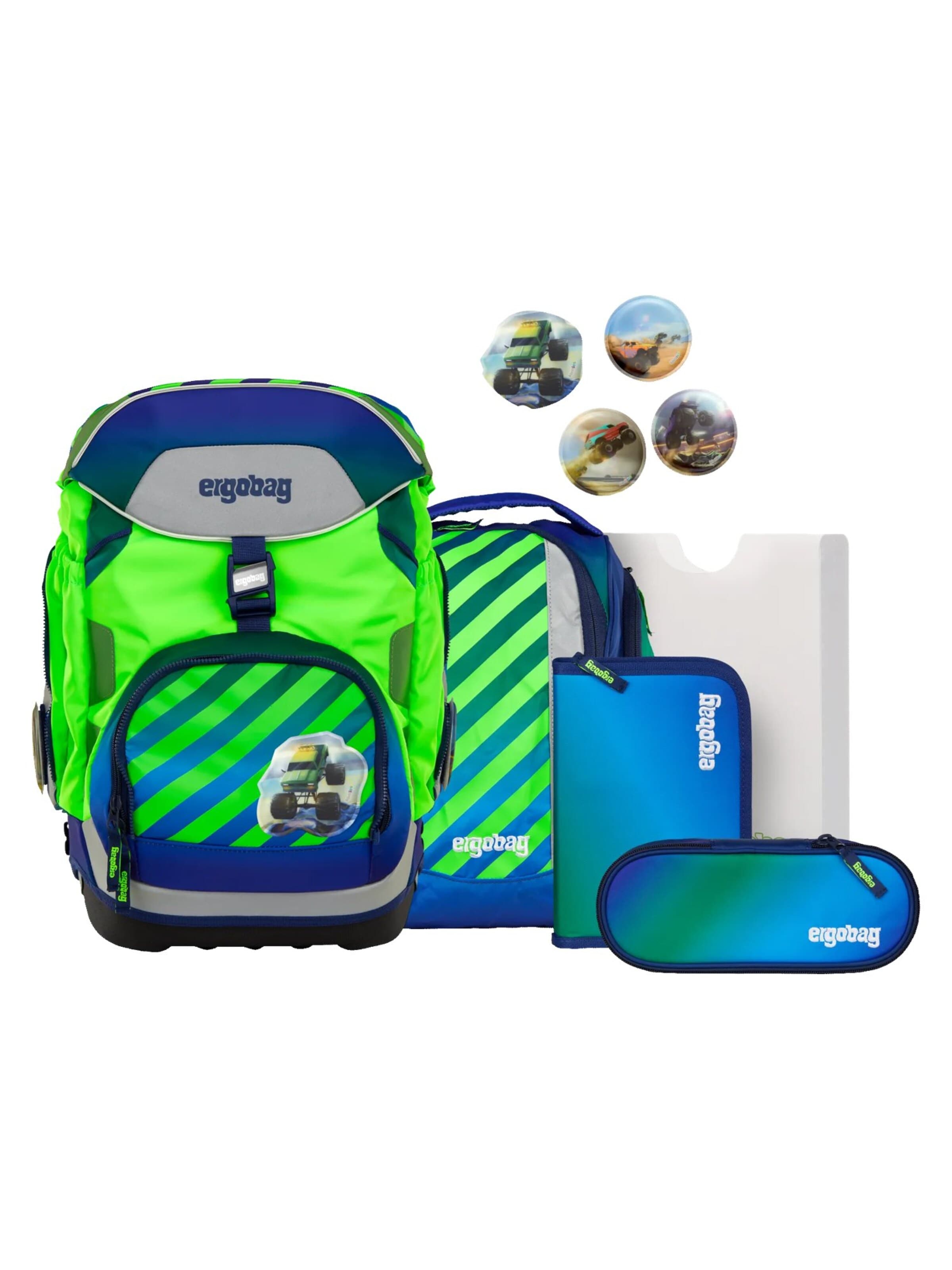 ergobag Backpack 'Schulranzen-Set pack Set' in Blue: front