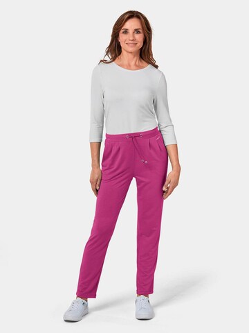 Regular Pantalon Goldner en rose