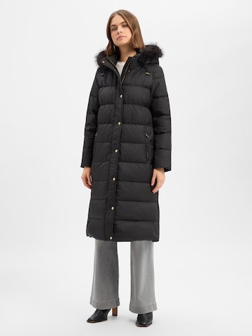 Lauren Ralph Lauren Winter Coat in Black: front