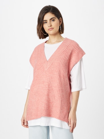 TOM TAILOR DENIM Sweater in Pink: front