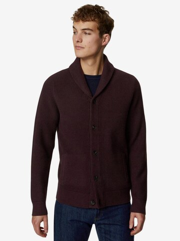 Marks & Spencer Knit Cardigan in Brown: front