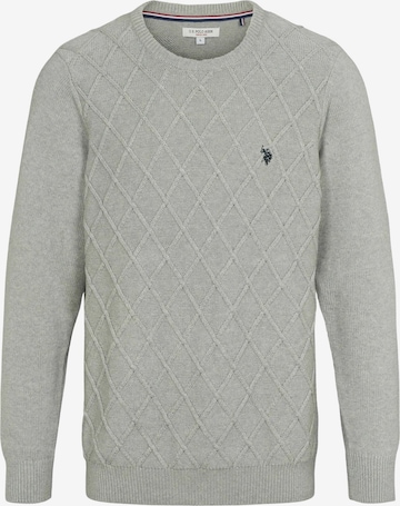 U.S. POLO ASSN. Pullover 'Remy' in Grau: Vorderseite