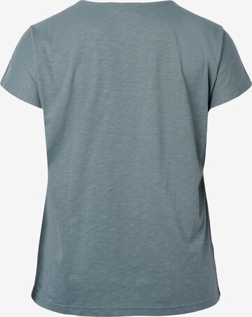 Zizzi Shirt 'Dan' in Grey